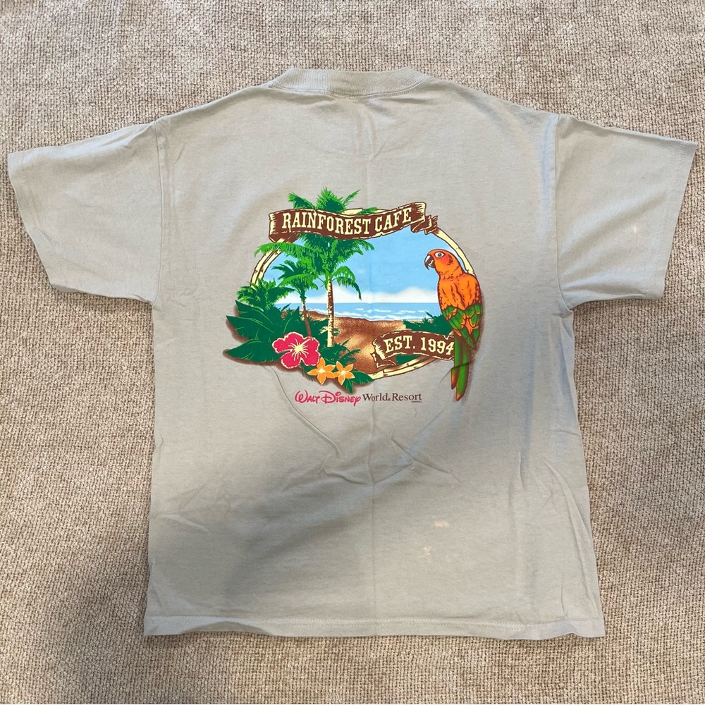 Rainforest Café Disney World Resorts T-Shirt Casual Adult Shirt Vintage 90s - Picture 8 of 9